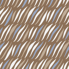 Seamless pattern with doodle ornament