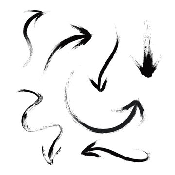calligraphy arrows