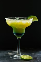 Homemade Margarita Cocktail with lime