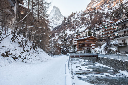 Views of Matterhorn from Zermatt, Switzerland