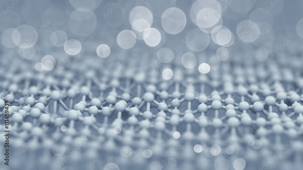 Poster waving grid shallow dof 3d render