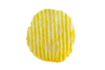 potato chip isolated on white background