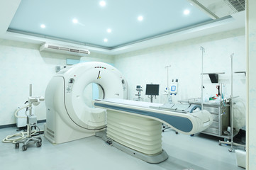 CT scanner room in hospital