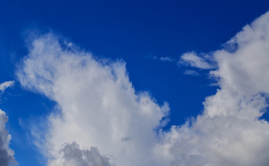 Blue sky with cloud