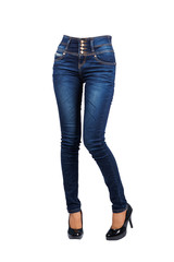 Woman in blue jeans