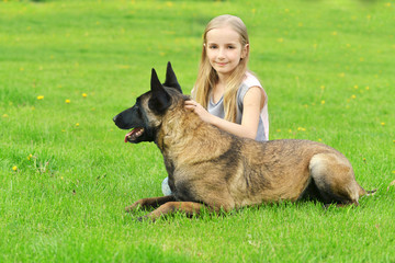 Fototapety  dziewczyna z psami