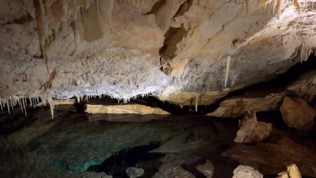 Speleothem in the Fantasy Cave, Bermuda.