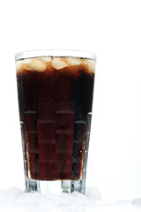 full glass of soda