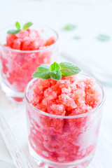 Strawberry granita