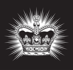 Stylized illustration of the imperial state crown.