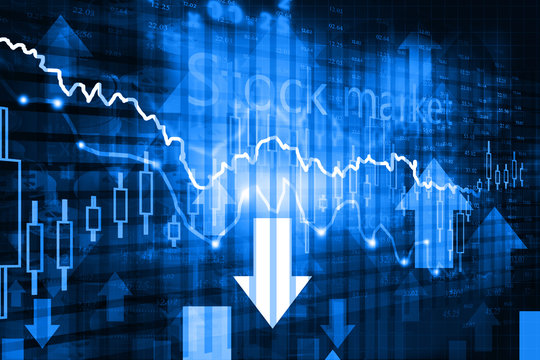 Stock market chart. Financial background