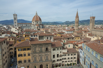 Fototapeta na wymiar Aerial view of Florence, Tuscany, Italy