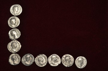 Roman silver denarius