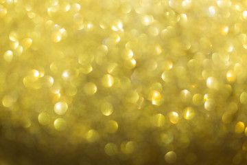 gold background, abstract golden bokeh light celebration