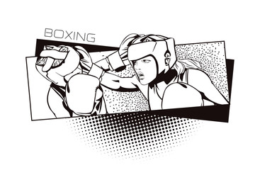Summer kinds of sports. Boxing