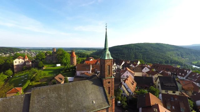 Church at Dilsberg, Germany near Heidelberg