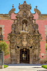 Fototapeta na wymiar Entrance to museum History of Madrid