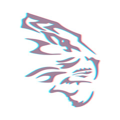 Vector stereo effects tiger.