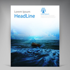 Abstract vector modern flyers brochure.