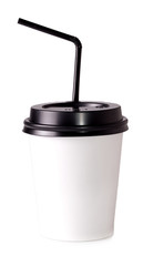 white paper Cup to drink