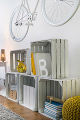 DIY furniture- fruit wooden crates