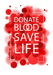 Donate blood poster.