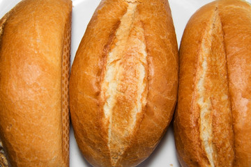white bread with a crispy crust