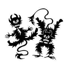 Halloween set of illustrations