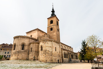 Fototapeta na wymiar San Millán Medieval Church in Segovia