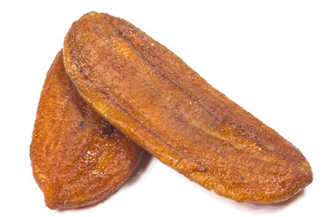 honey banana dessert isolate on white
