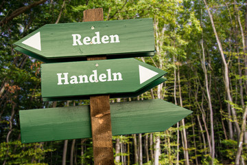 Schild 99 - Handeln