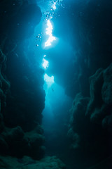 cave diving