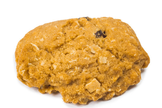 meal rasin cookies isolate on white
