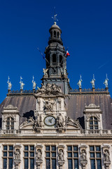 Fototapeta na wymiar Hotel-de-Ville (City Hall). Paris, France.