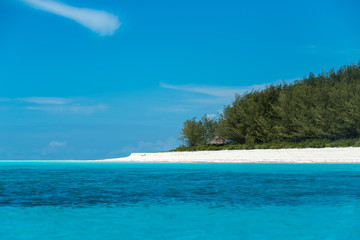 Exotic tropical island in Indian Ocean