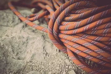 Plaid avec motif Alpinisme Climbing rope detail