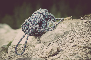 Climbing rope detail