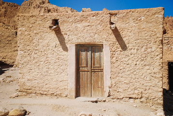 Bedouin house hut in Tunisia