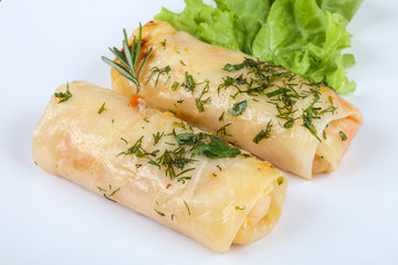 Stuffed cabbage rolls