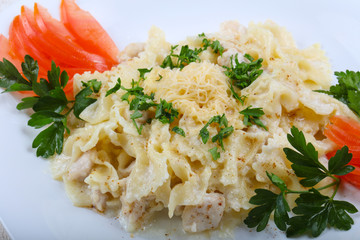 Pasta with chicken