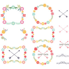 Wedding Flower with Frame,Arrow set