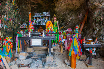 Phra Nang Cave of phalluses. Peninsula of Railay. Krabi, Thailand.