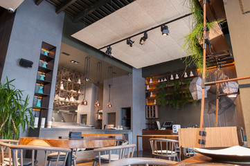 Elegant public place for eating and entertaining