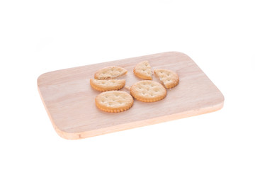 cookie on chopping board