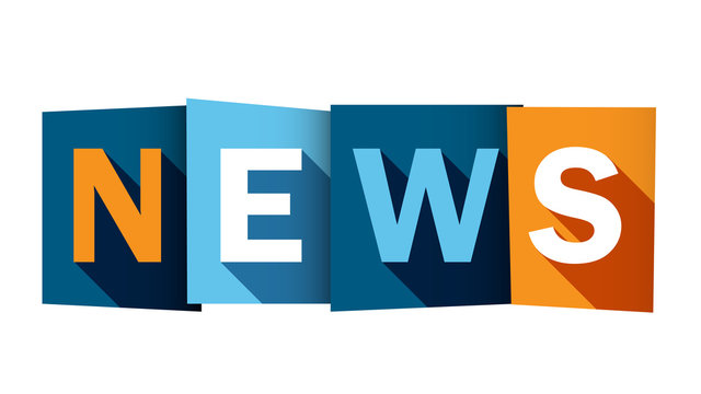 NEWS Overlapping Letters Vector Icon