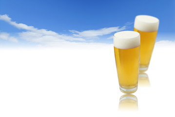 ビール　爽快なイメージ