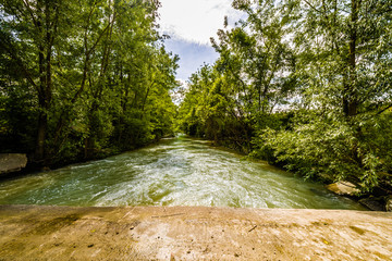 river on the Apennines hills