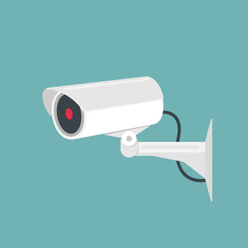 Video surveillance, camera cctv. Vector illustration