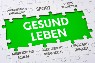 Puzzle - Gesund leben