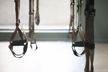 Trx fitness straps for working with own weight